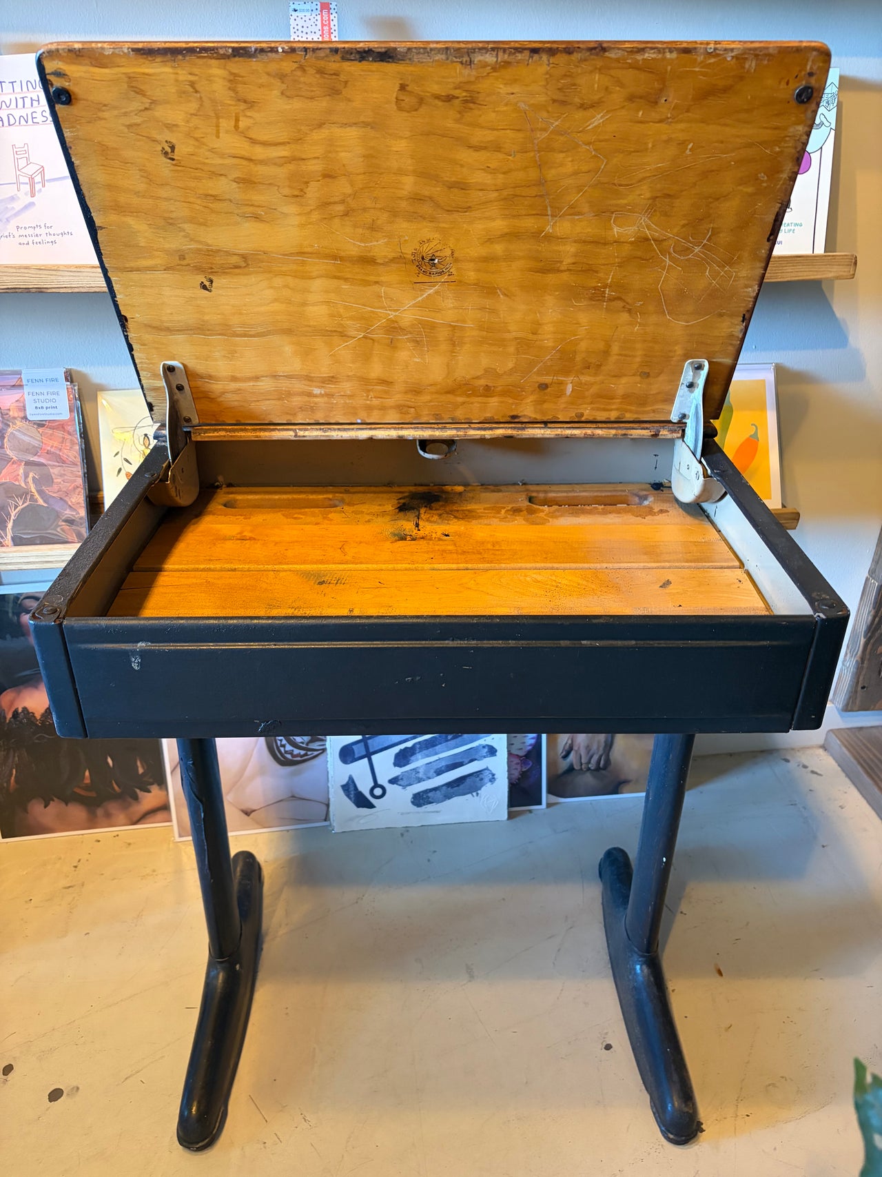 Vintage School Desk