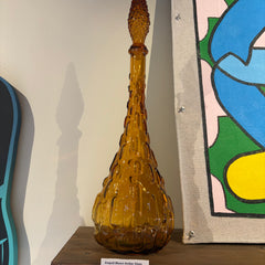 Empoli Blown Amber Glass Decanter #150