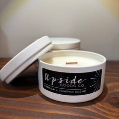 Upside Goods Co. - Small (5oz) Candle - Vanilla + Pumpkin Crème
