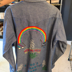 Vintage - Embroidered  Southwestern Denim Jacket