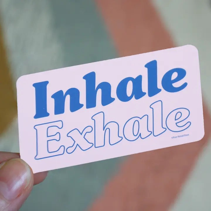 Free Period - Inhale Exhale Vinyl Sticker