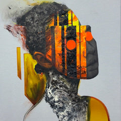 Adam Bustamante - Original Art “Internal Inferno” 20”x24”
