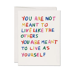 Be Yourself Encouragement Card : Single