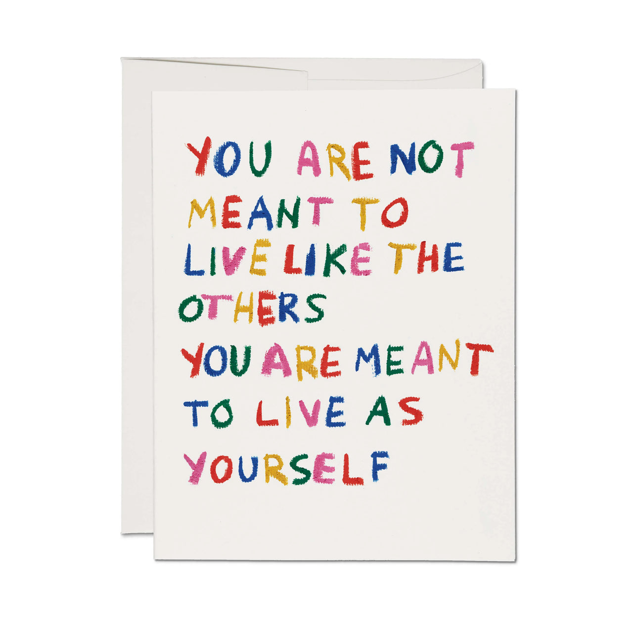 Be Yourself Encouragement Card : Single