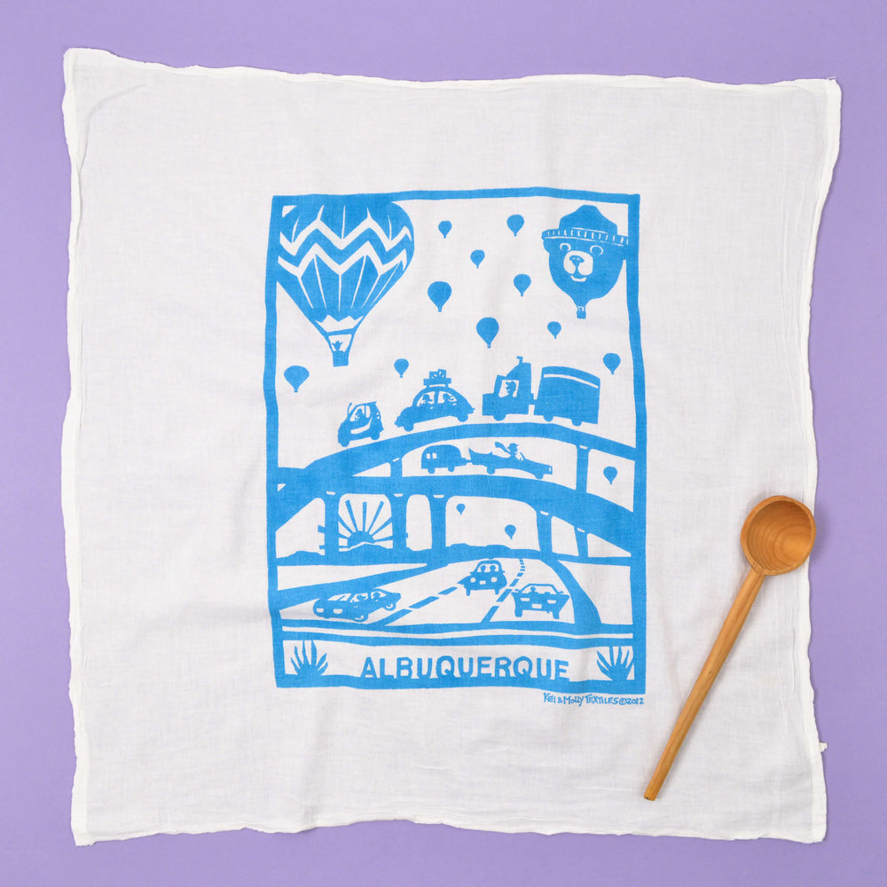 Kei & Molly - Tea Towel - Albuquerque Hot Air Balloons