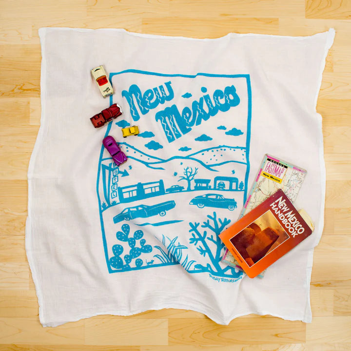 Kei & Molly - Tea Towel - New Mexico (Turquoise)
