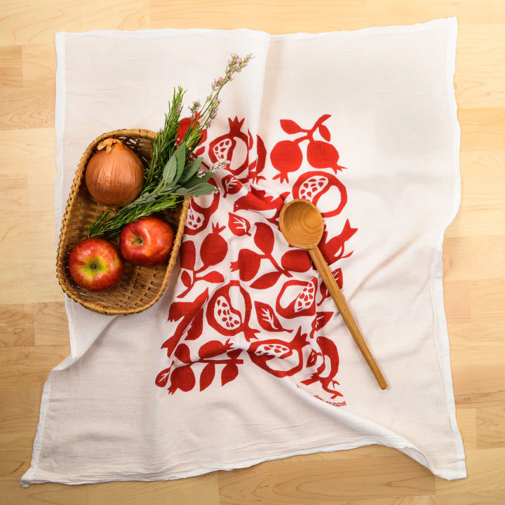 Kei & Molly - Tea Towel - Pomegranate