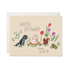 Birthday Critters Greeting Card : Single