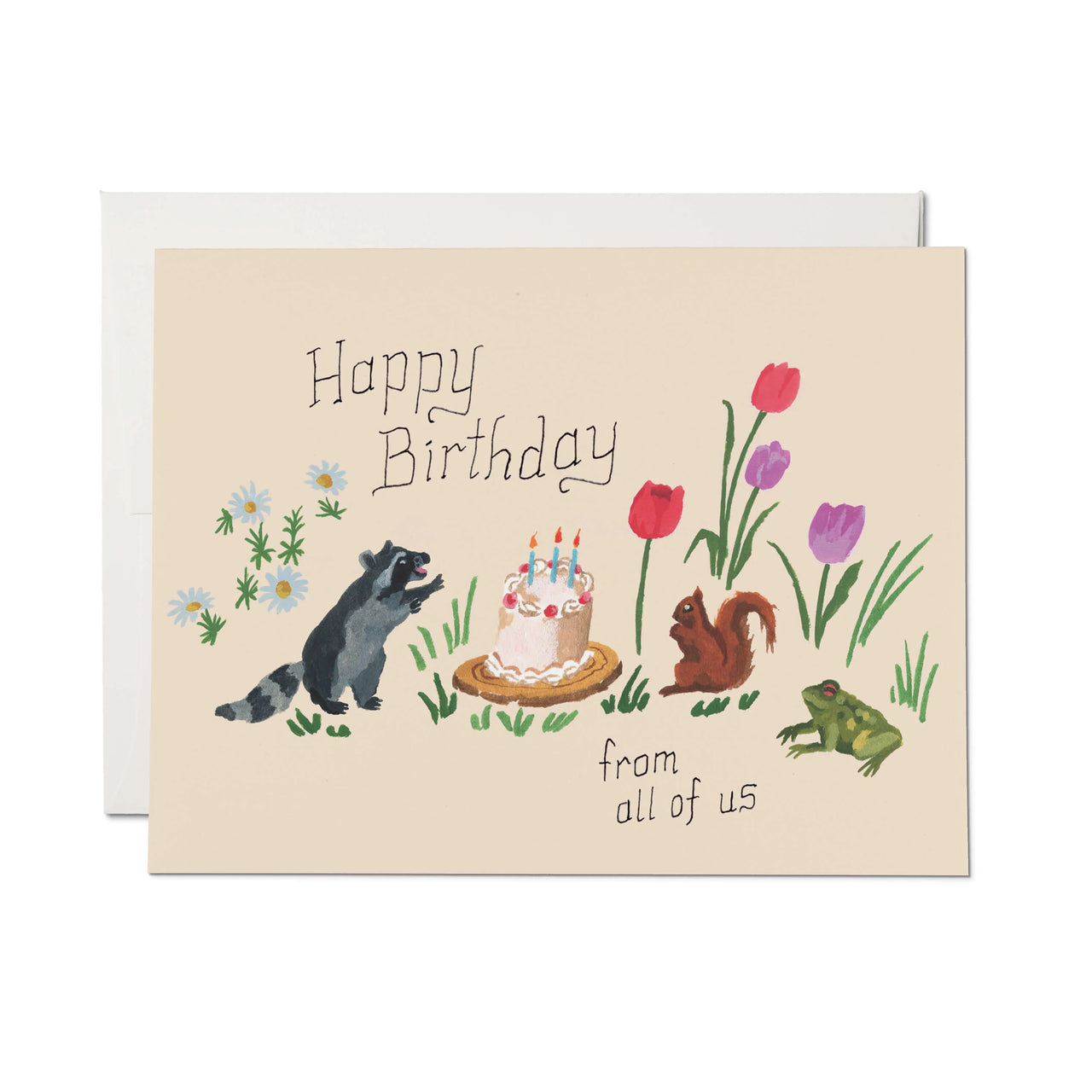 Birthday Critters Greeting Card : Single