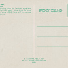 Route 66 Postcard - Melissa Shepard - Palomino Motel