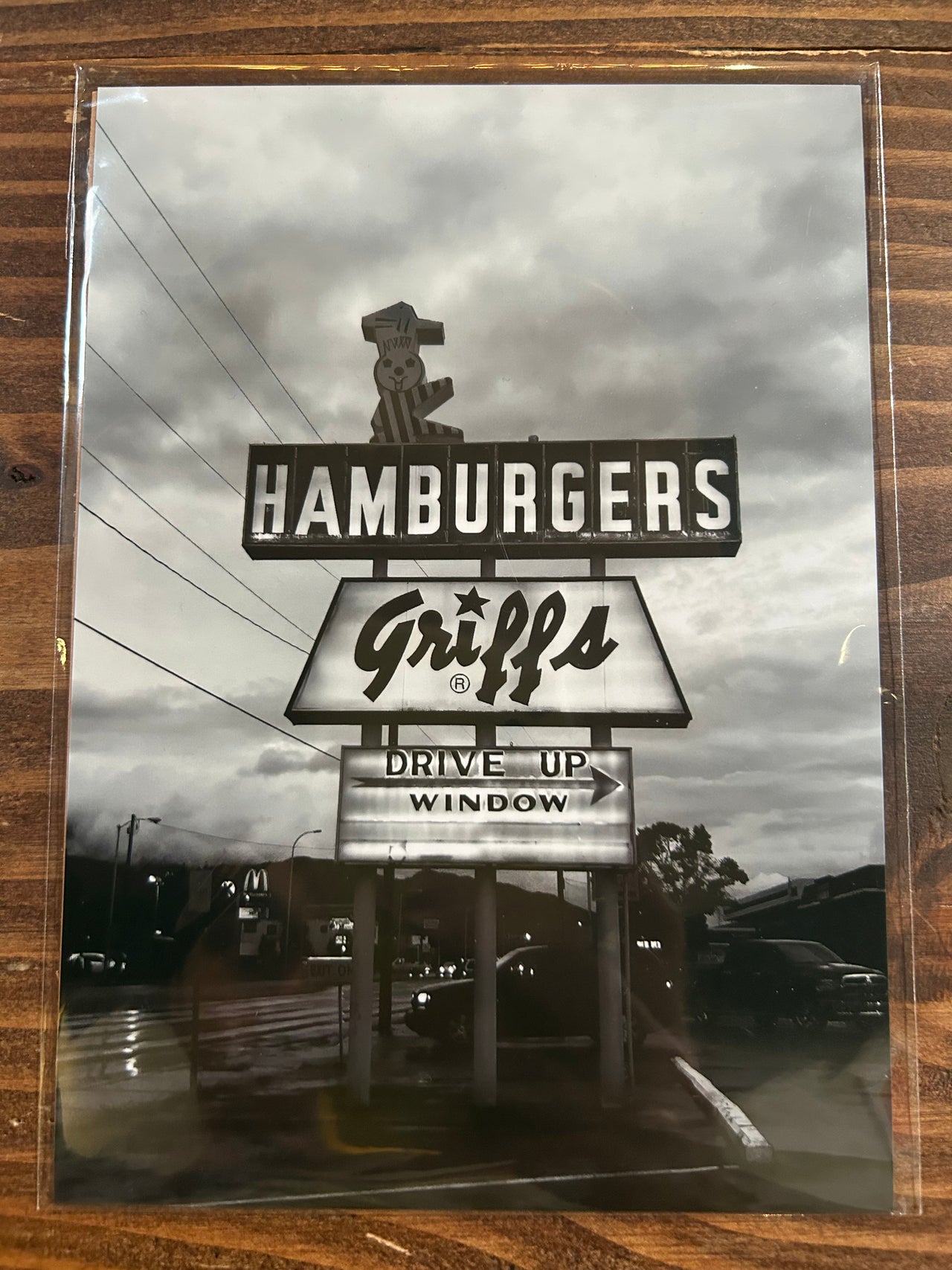 Mark Wade - 5x7 Photo Print - Griff's Hamburgers (Black & White)