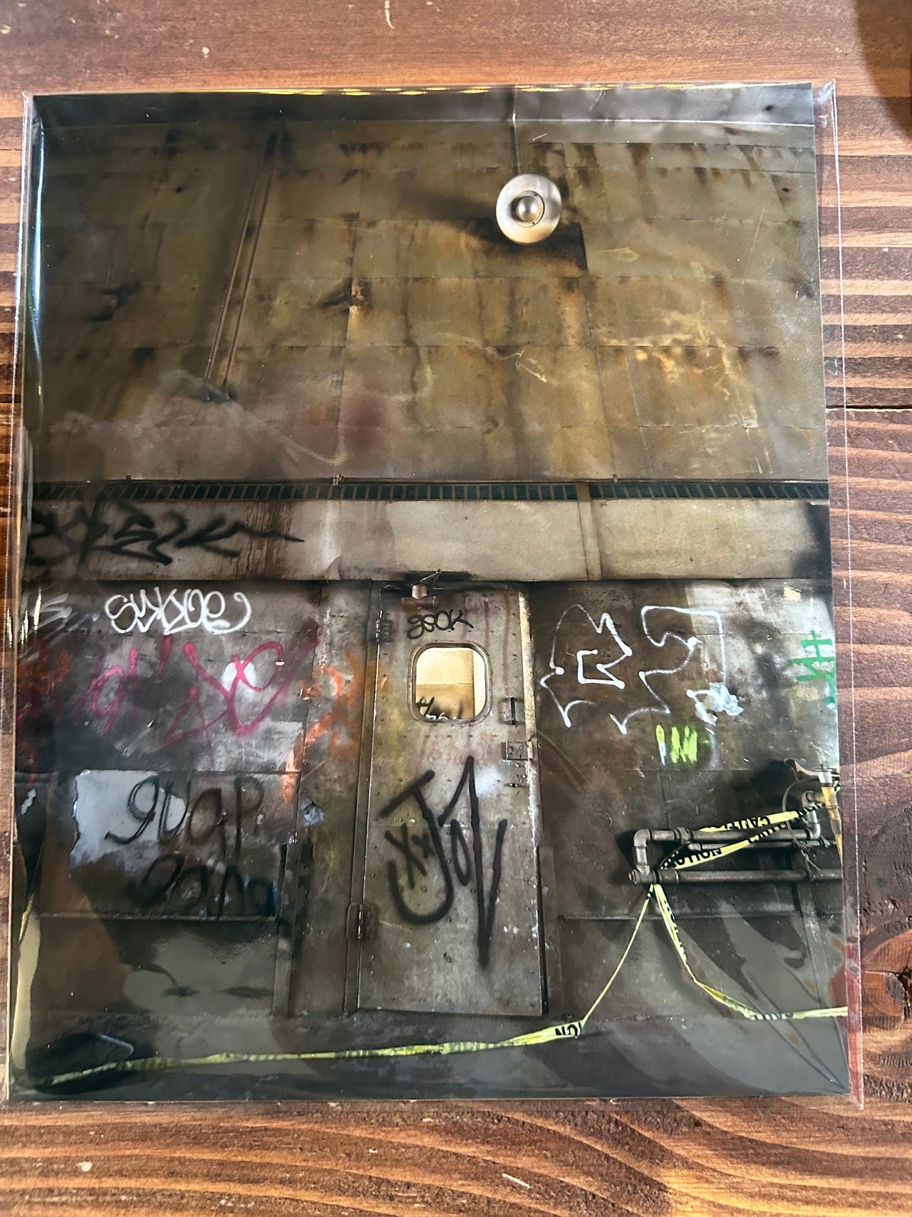 Mark Wade - 8x10 Photo Print - Graffiti Door Caution Tape