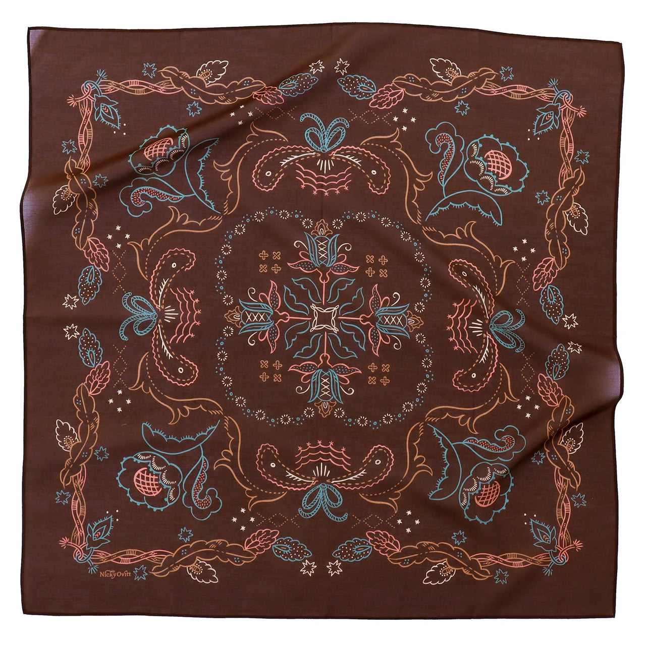 Nicky Ovitt - Bandana - Carson Scarf (Brown)