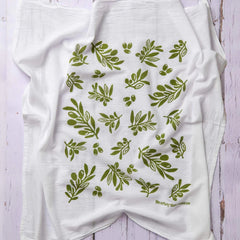 Kei & Molly - Tea Towel - Olives (green)