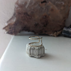 One Seed Design -35th Silver Parallel Ring - FB005