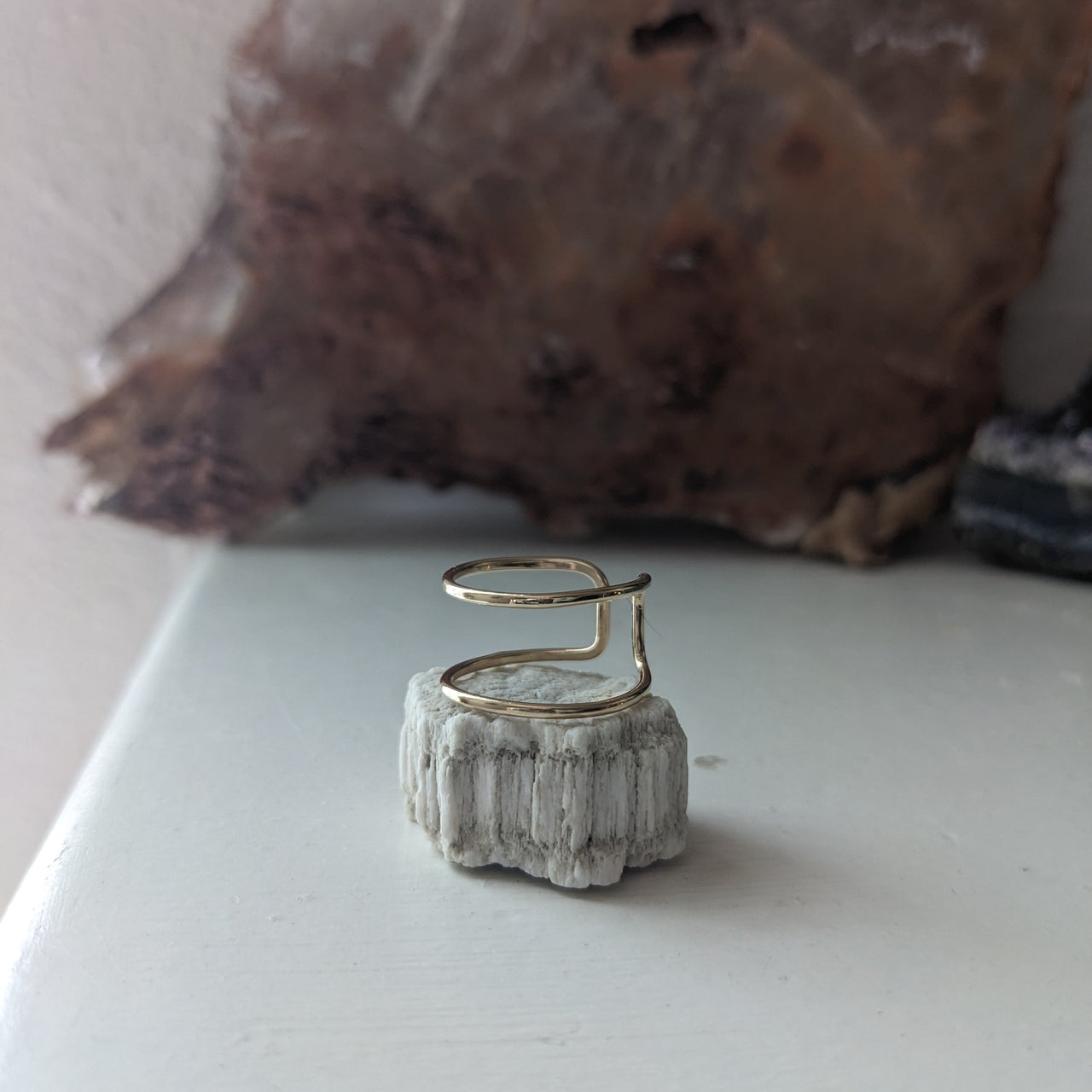 One Seed Design -35th Silver Parallel Ring - FB005