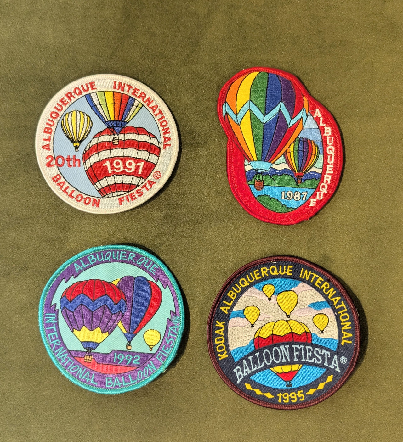 Vintage Balloon Fiesta Patches