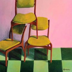 Emily Bharatiya - Framed Giclee Print - Parts In Three 3/5