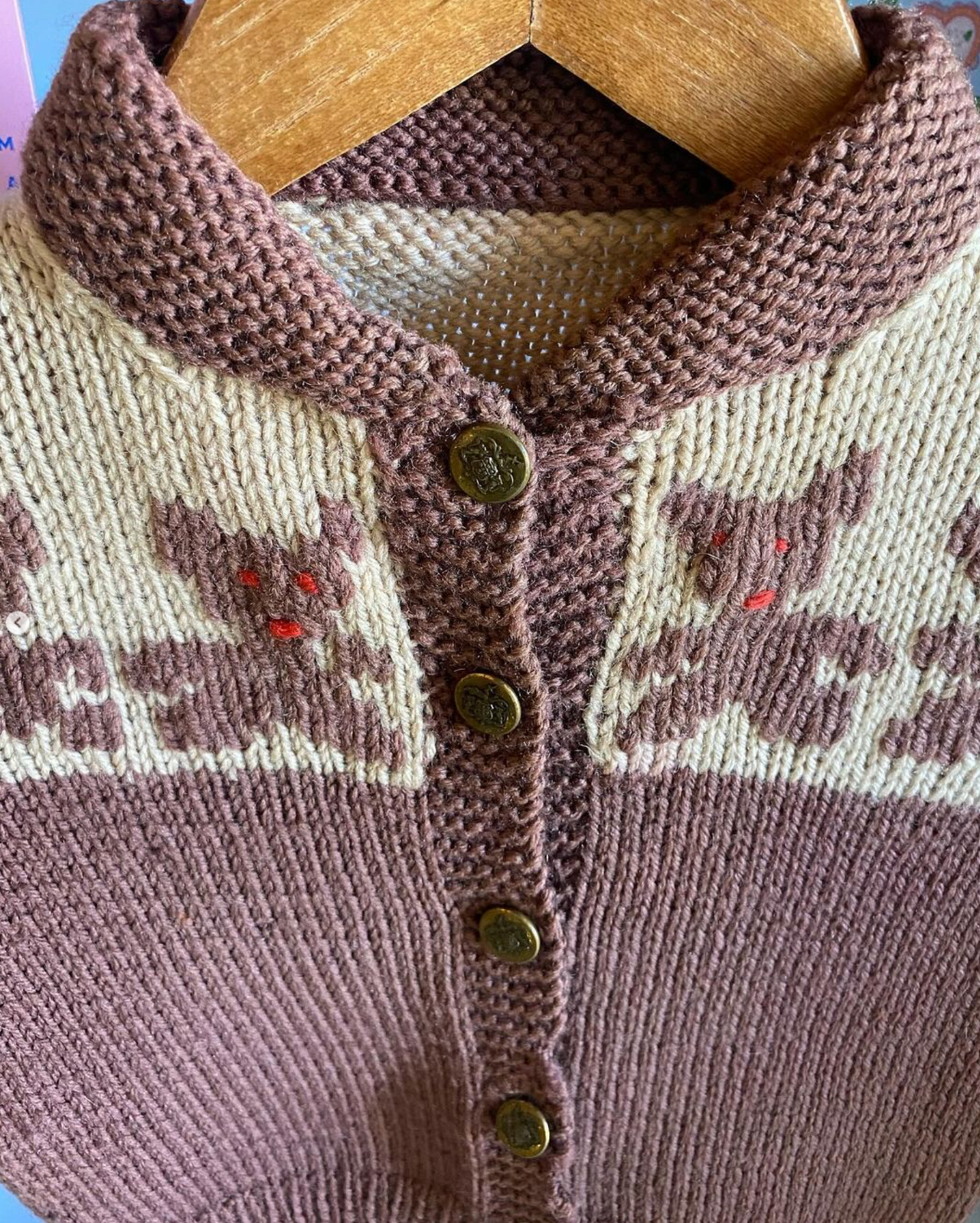 Apple Vintage - Apparel - Brown Bear Sweater