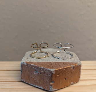 One Seed Designs - 35th Parallel Ring - Brass - Size 8