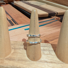 One Seed Designs - Recycled Sterling Silver Ring, x2