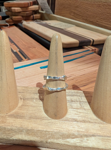 One Seed Designs - Recycled Sterling Silver Ring, x2