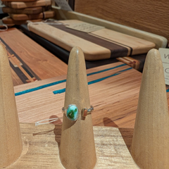 One Seed Designs - Juniperus Ring with Stone Mountain Turquoise