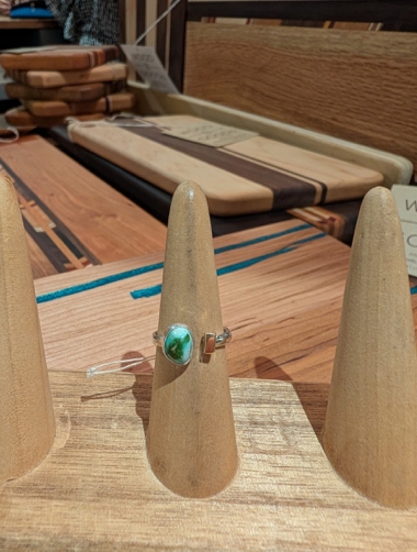 One Seed Designs - Juniperus Ring with Stone Mountain Turquoise