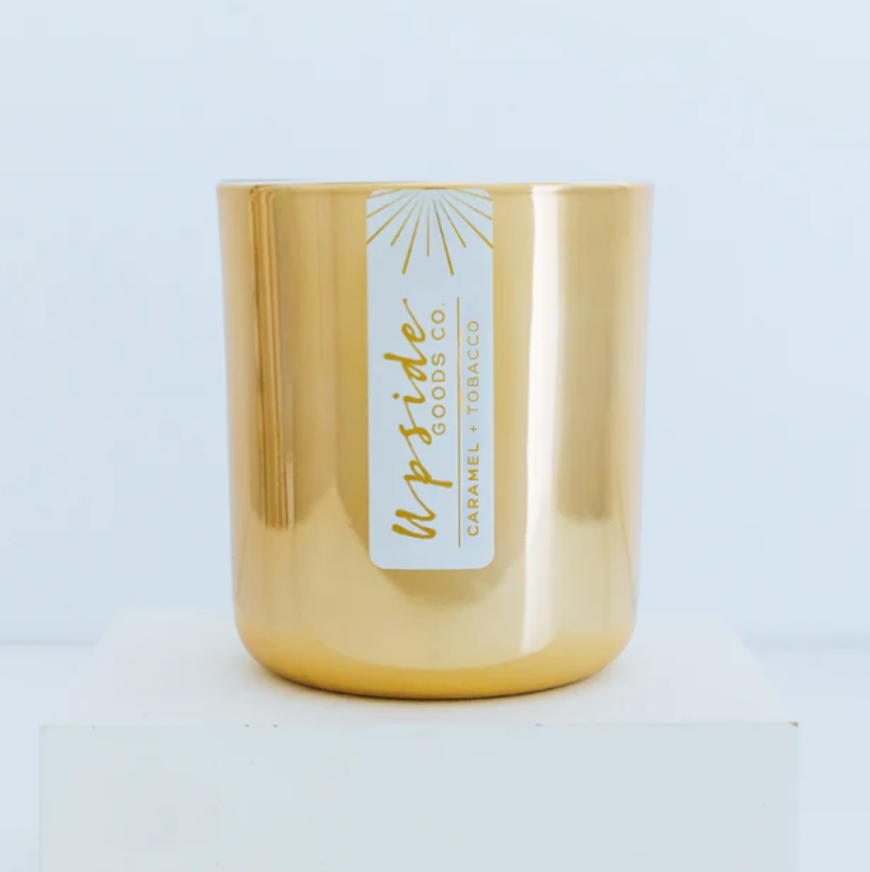 Upside Goods Co. - Large (12oz) Candle - Caramel + Tobacco