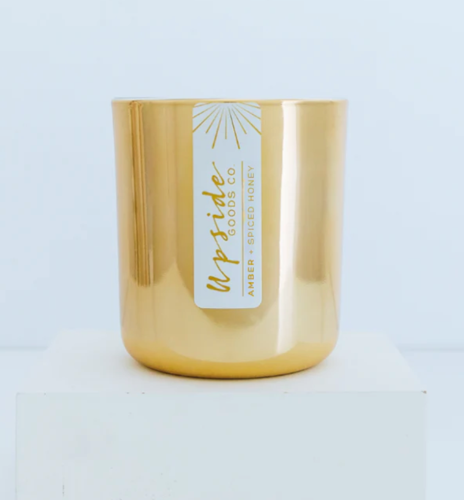 Upside Goods Co. - Large (12oz) Candle -  Amber + Spiced Honey