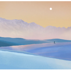 Fenn Fire Studio - Postcard - Winter White Sands