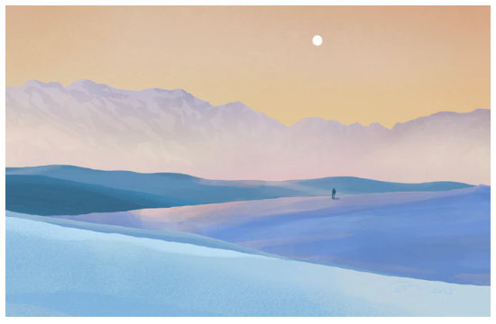 Fenn Fire Studio - Postcard - Winter White Sands