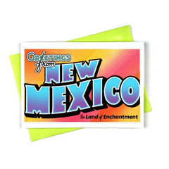 Greetings From New Mexico- Risograph Greeting Card