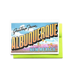 Greetings From ABQ - Risograph Greeting Card