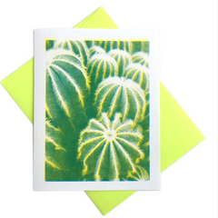 Cactus- Risograph Greeting Card