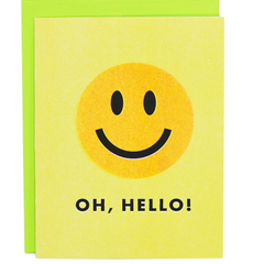 Next Chapter - Greeting Card - Oh, Hello! Smiley Face