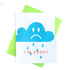 No Sleep Eye - Risograph - Greeting Card
