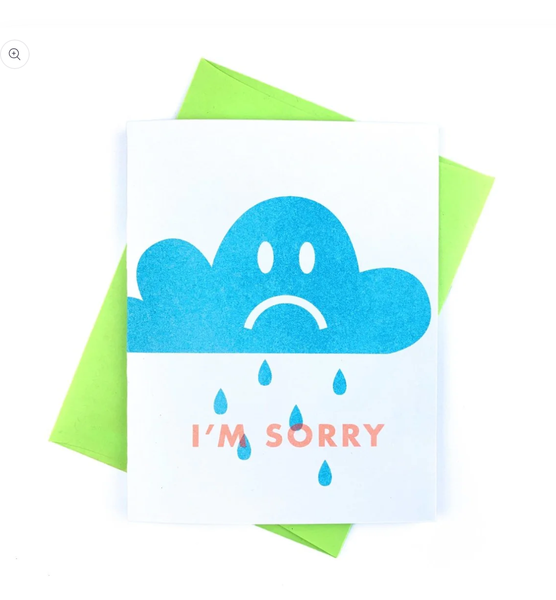 No Sleep Eye - Risograph - Greeting Card