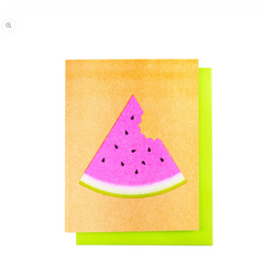 Watermelon - Risograph Greeting Card