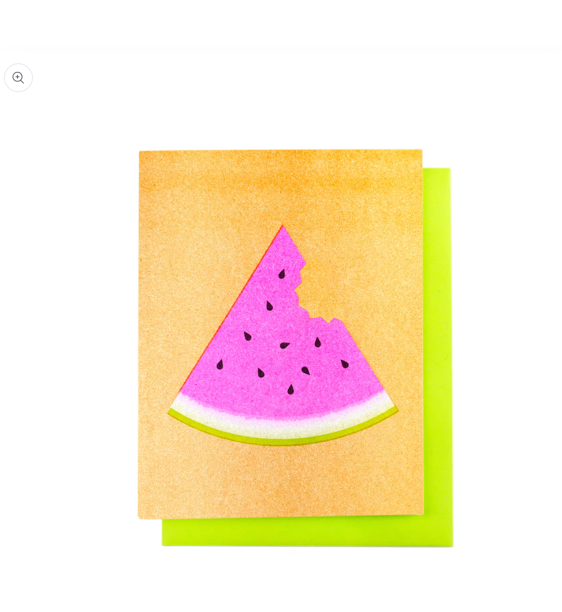 Watermelon - Risograph Greeting Card
