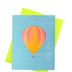 Balloon- Risograph Greeting Card