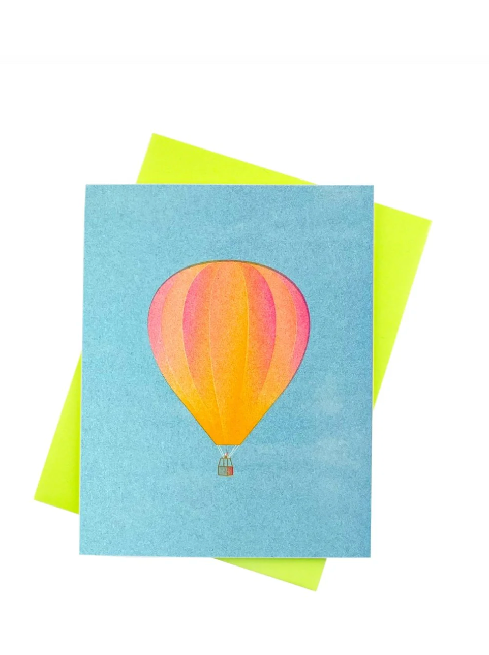 Balloon- Risograph Greeting Card