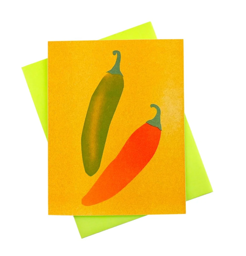 Next Chapter - Greeting Card - Red & Green Chiles