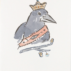 Nicky Ovitt - Greeting Card - Crow