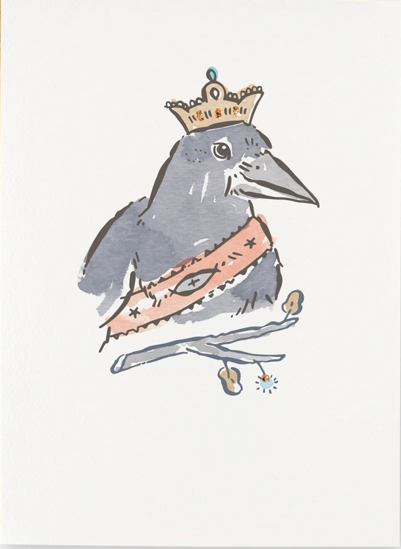 Nicky Ovitt - Greeting Card - Crow