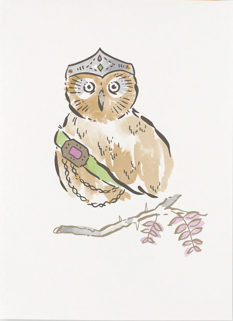 Nicky Ovitt - Greeting Card -Owl