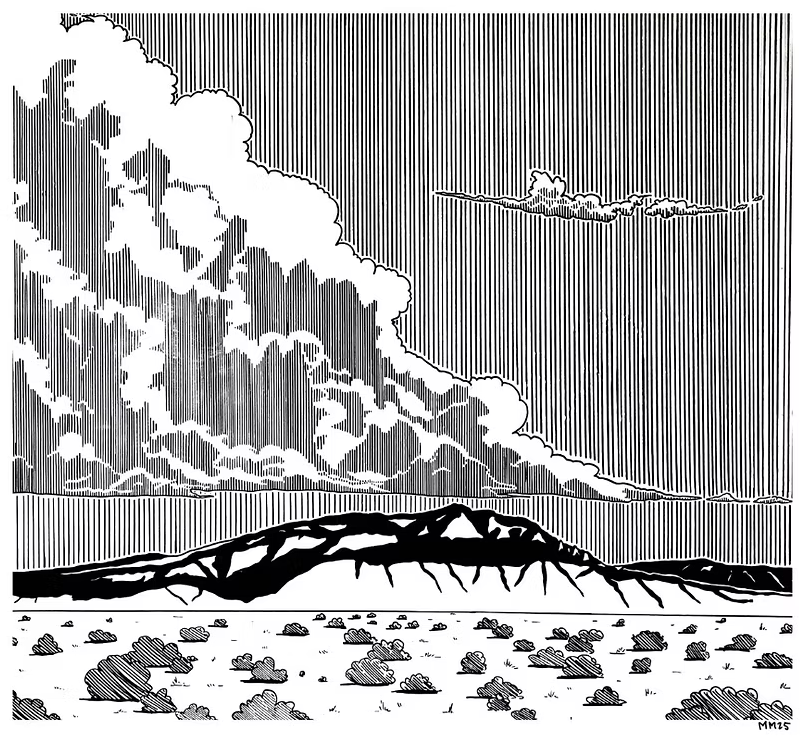 Lapis Room - Mari Mathieu - Original Art "The Return (Sandias)"