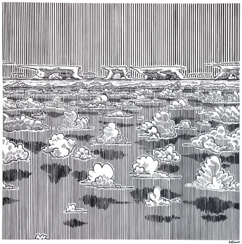 Lapis Room - Mari Mathieu - Original Art "Thunderhead Line"