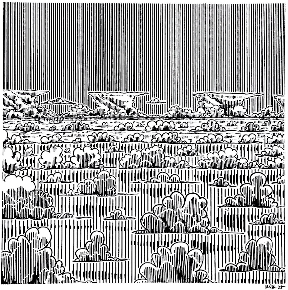 Lapis Room - Mari Mathieu - Original Art "Forward to the Horizon"