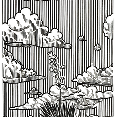 Lapis Room - Mari Mathieu - Original Art "Sky Over White Sands 1"